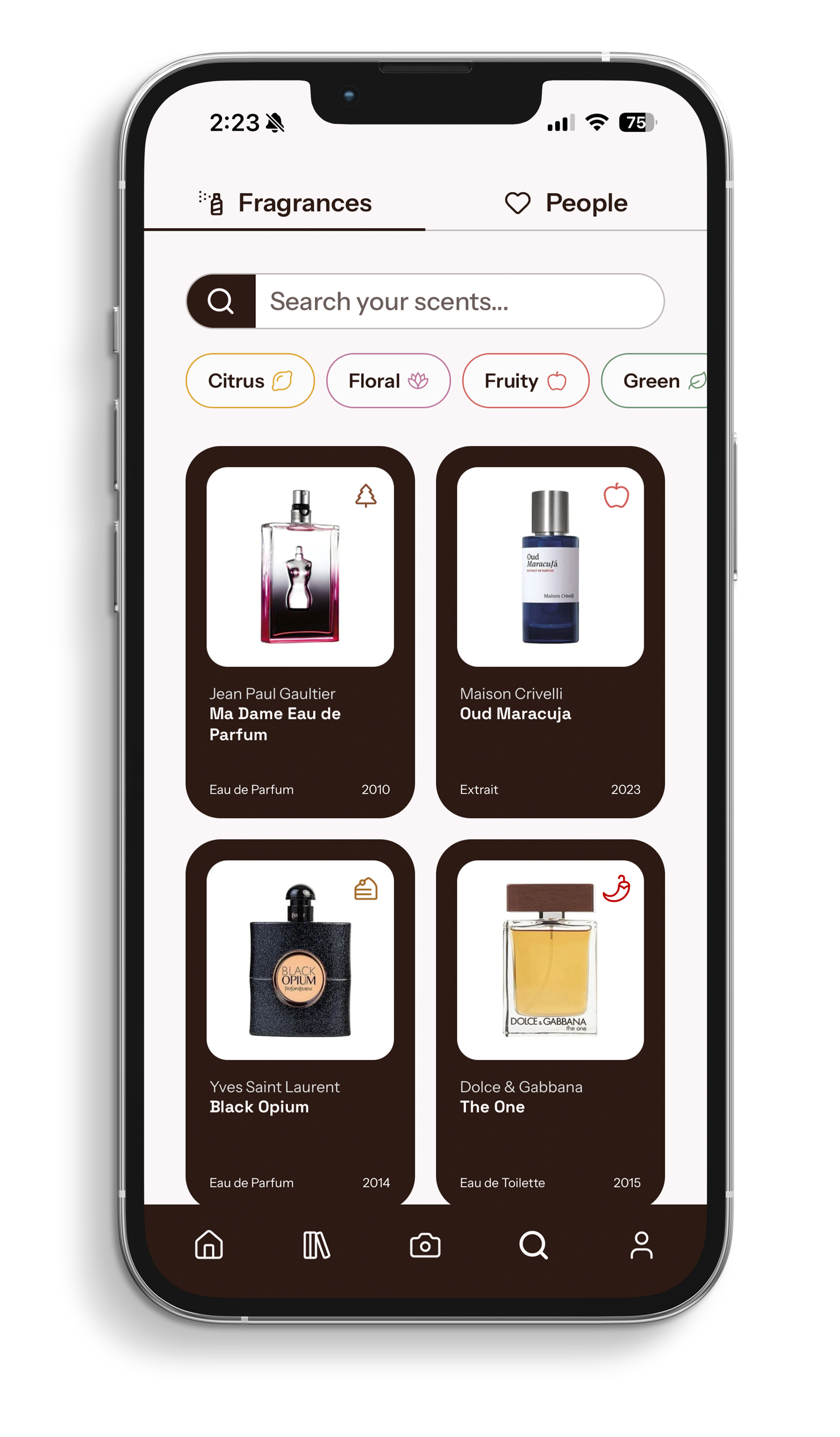 Discover fragrances and people in Perf